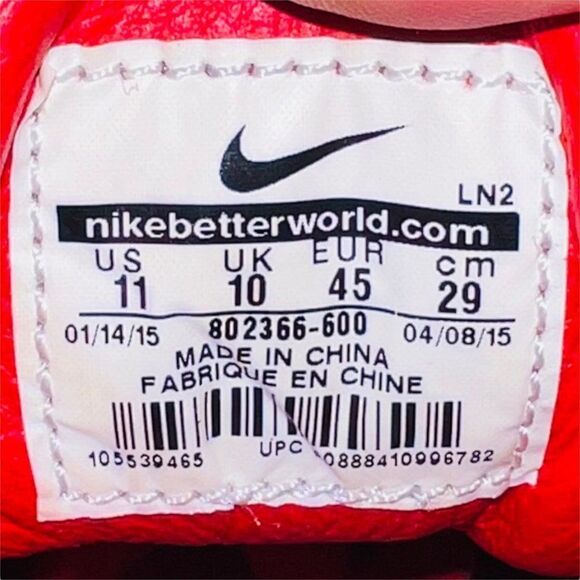 Nike Kobe 10 Mid EXT 'University Red' 802366-600 Men's 11 - Picture 9 of 11